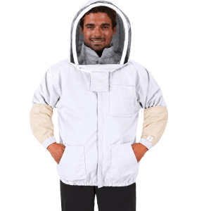 CHAQUETA APÍCOLA EN DRIL SÚPER 8 (DS8) CON CARETA TIPO ESGRIMA