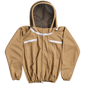 CHAQUETA APÍCOLA EN DRIL VULCANO CON CARETA TIPO ESGRIMA