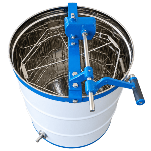 EXTRACTOR DE MIEL MANUAL CON TAMBOR PLÁSTICO E INTERIOR EN ACERO INOXIDABLE 304