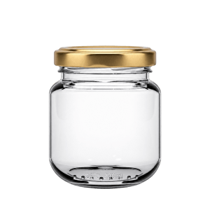 FRASCO DE VIDRIO CON TAPA DE 231 ML